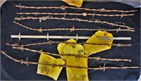 Antique barbed wire pieces
