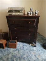 Solid wood Empire dresser.  Over 4ft tall