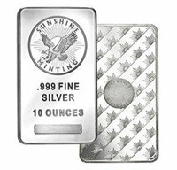 10 Ounce - Sunshine Mint .999 Fine Silver Bar