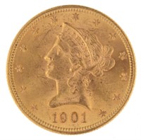 1901 Liberty Head Choice BU $10.00 Gold Eagle