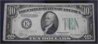 1934 Green Seal $10 Federal Reserve Note