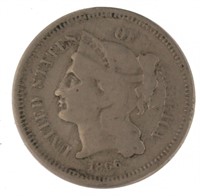 1866 - Liberty 3 Cent Nickel