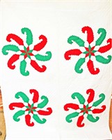 Holiday Pinwheel Quilt 64" x 84"