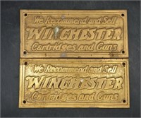 Winchester brass plaques