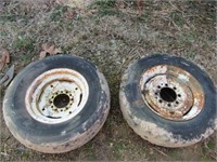 (2) Equipment Rims & Tires