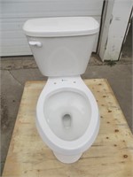 White Two Piece Elongated Toilet
