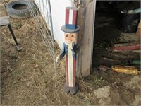 Wooden "Uncle Sam" Statue