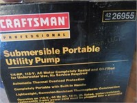 Craftsman Portable Utility Pump N.I.B.