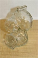 VINTAGE GLASS SNOOPY BANK