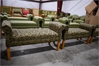 (2) Upholstered Benches