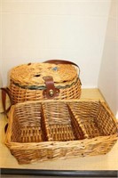 SELECTION OF WICKER BASKETS