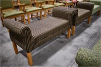(2) Upholstered Benches