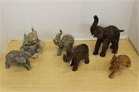 SELECTION OF ELEPHANT FIGURES