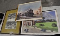 (3) Railroad Prints