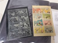 Vintage Bugs Bunny & Elmer Fudd printing plate