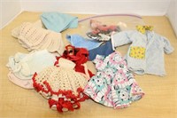SELECTION OF DOLL CLOTHES AND MORE