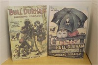 SELECTION OF CARDBOARD BULL DURHAM ADS-REPO