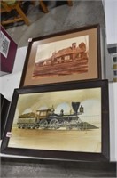 (2) Railroad Prints