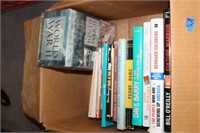 BOX LOT OF BOOKS AND MORE