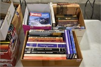 (3) Boxes Railroad Themed Books & Train Magazines