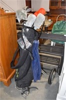 Golf Clubs, Bag & Cart