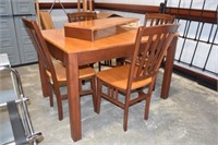 Dining Table, (5) Chairs