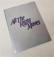 1983 ALL THE RIGHT MOVES Press Kit Tom Cruise