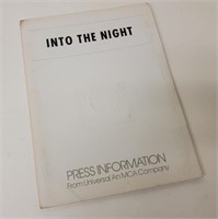 INTO THE NIGHT Press Kit Pfeiffer, Bowie, Goldblum