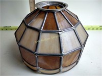 Leaded glass lampshade - beautiful condition