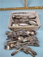 Silver plated flatware