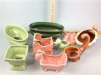 Pottery planters - vintage