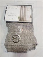 Threshold Light Filtering Curtain Grey