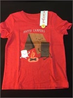 Cat&Jack Happy Campers red tshirt - 2T