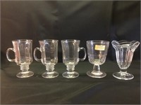 Glass parfait cup & miscellaneous glass cups