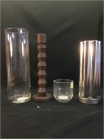 Miscellaneous vases & candle holders