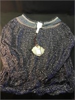 Knox Rose peacoat blouse- medium