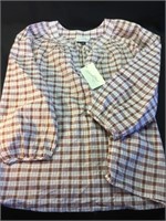 Universal Threads plaid blouse - small