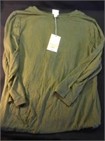 A New Day olive green long dress- large