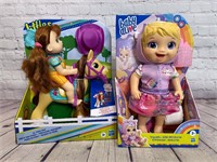 New Littles Lil Pony Ride & Baby Alive Doll