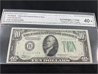 Graded 1934-A $10 Bill