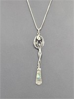 .925 Sterling Silver Yin & Yang Pendant & Chain