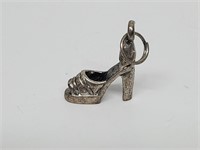 .925 Sterling Silver High Heel Pendant/Charm
