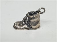 .925 Sterling Silver Baby Shoe Pendant/Charm