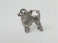 .925 Sterling Silver Poodle Pendant/Charm