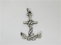 .925 Sterling Silver Anchor Pendant/Charm