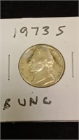 1973 s nickel uncirculated and 1973 s dime