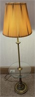 Floor lamp with table
