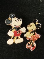 Mickey and Minnie pendants