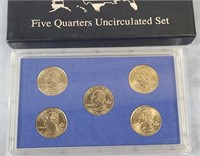 5 Uncirculated Quarter Coin Set