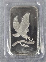 1oz Silver Art Bar - Flying Eagle